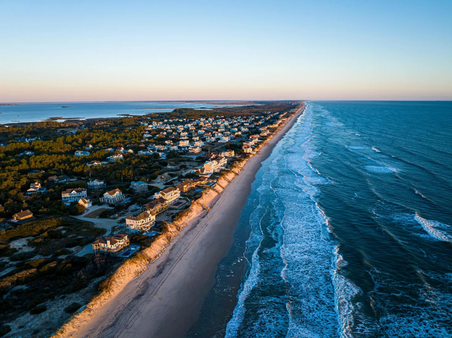 Outer Banks beach and ocean